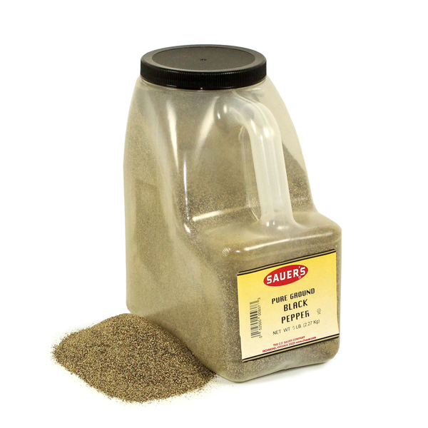 Sauer Sauer Black Ground Pepper 5lbs Bottle, PK3 00937